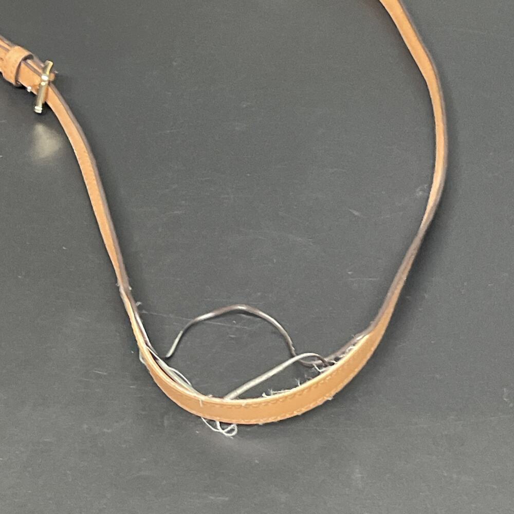 Michael Kors Selma Med Leather Logo Messenger Crossbody Bag Browns Strap DAMAGED - Picture 9 of 16